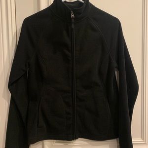 Black fleece zip-up